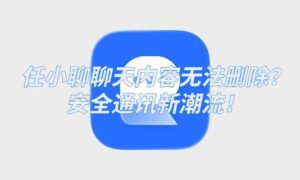 任小聊聊天内容无法删除？安全通讯新潮流！